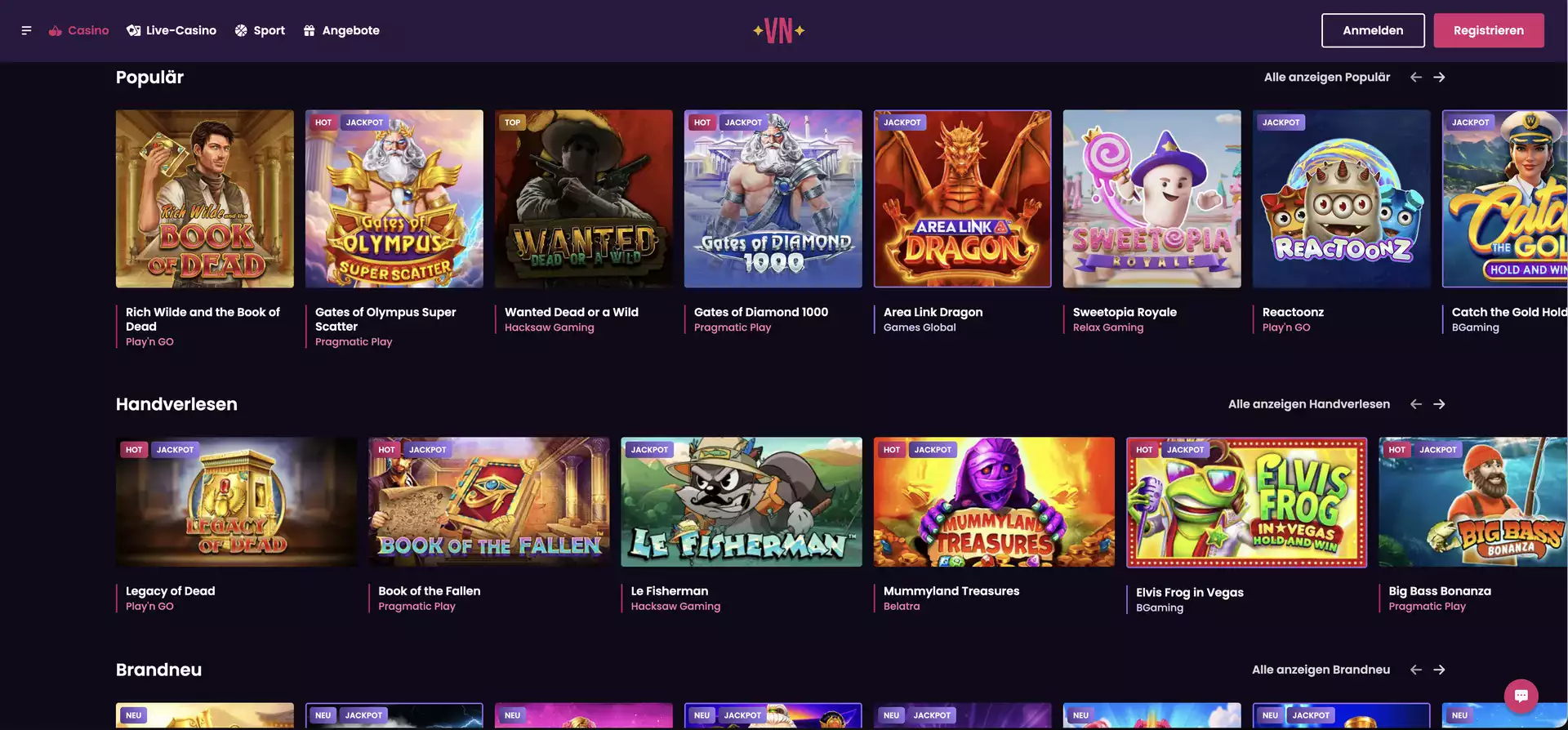 Vegas Now spielautomaten beliebt